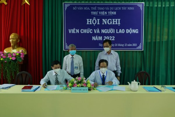 Thư viện tỉnh Tây  Ninh tổ chức Hội nghị cán bộ viên chức người lao động năm 2022
