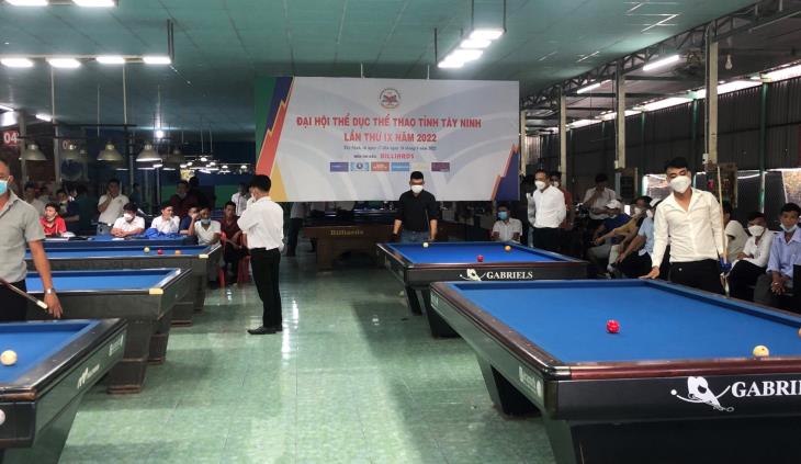 Khai mạc Giải Billiards Đại hội Thể dục thể thao tỉnh Tây Ninh năm 2022